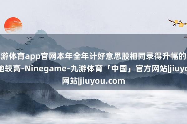 九游体育app官网本年全年计好意思股相同录得升幅的机率相对地较高-Ninegame-九游体育「中国」官方网站|jiuyou.com