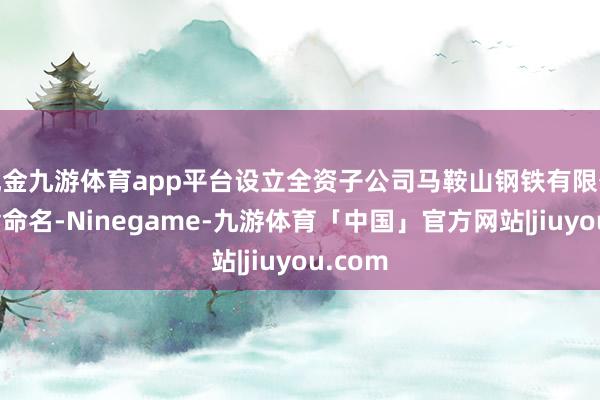 现金九游体育app平台设立全资子公司马鞍山钢铁有限公司（暂命名-Ninegame-九游体育「中国」官方网站|jiuyou.com