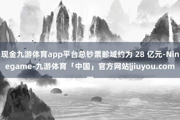 现金九游体育app平台总钞票畛域约为 28 亿元-Ninegame-九游体育「中国」官方网站|jiuyou.com