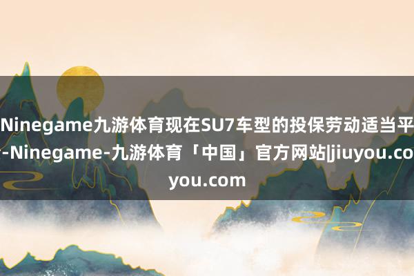 Ninegame九游体育现在SU7车型的投保劳动适当平素-Ninegame-九游体育「中国」官方网站|jiuyou.com