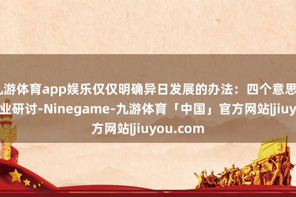 九游体育app娱乐仅仅明确异日发展的办法：四个意思——意思行业研讨-Ninegame-九游体育「中国」官方网站|jiuyou.com